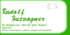 rudolf hutvagner business card